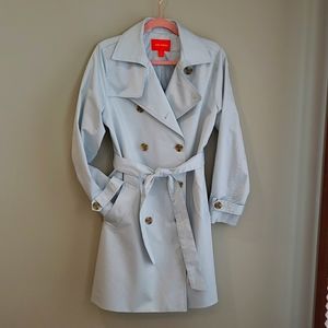 Soft Blue Trench Coat